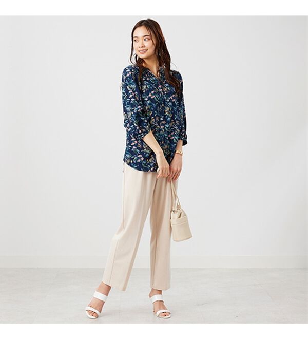 BELLUNA（ベルーナ）の「レーヨン素材ギャザーデザインブラウス（ブラウス）」｜詳細画像