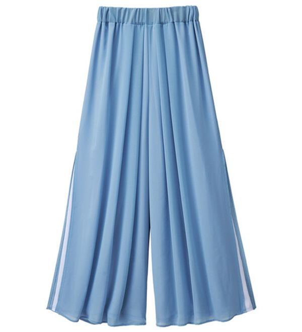 RANAN（ラナン）の「ひんやり！サイドスリットシフォンパンツ（フルレングスパンツ）」｜詳細画像