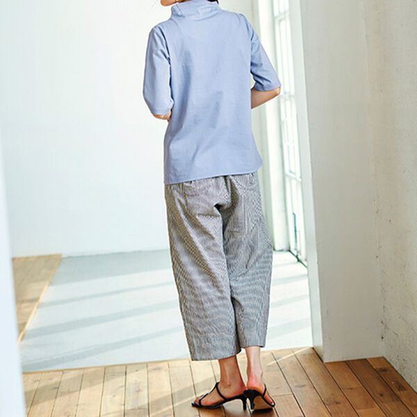 BELLUNA（ベルーナ）の「ヒンヤリ制菌加工綿１００％プルオーバー（カットソー）」｜詳細画像