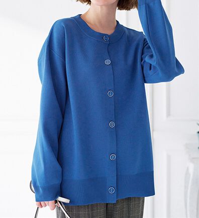 BELLUNA（ベルーナ）の「洗える！軽い！配色使いニットカーディガン（ニットカーディガン）」