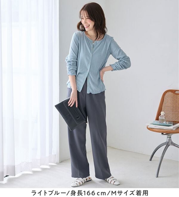 Viola e Viola（ヴィオラ エ ヴィオラ）の「針抜きシアードットボタンカーデ（その他カーディガン）」｜詳細画像