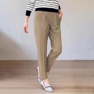 ルフラン（ルフラン）の「軽やか伸びる！スタイルアップパンツ（フルレングスパンツ）」｜ベージュ