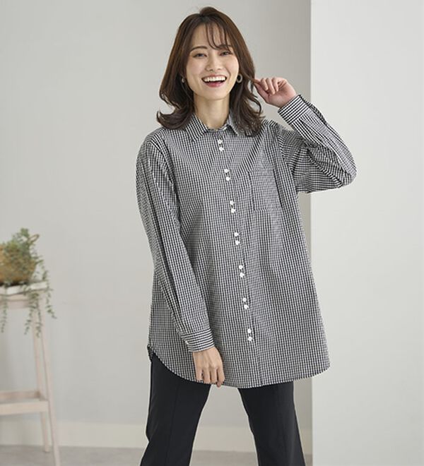 BELLUNA（ベルーナ）の「アイロンいらずの形態安定シャツ（シャツ）」｜詳細画像