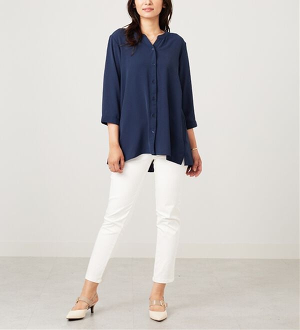 BELLUNA（ベルーナ）の「【新色追加】機能付！バックプリーツチュニック（チュニック）」｜詳細画像