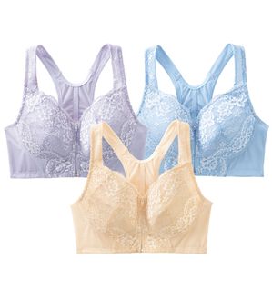 「【３色組】肩らく美姿勢ブラ（ノンワイヤーブラ）」｜3色組