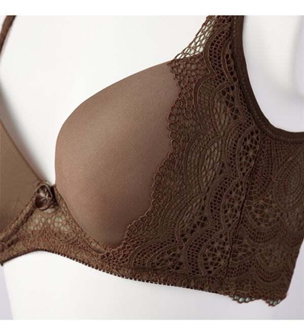 YU'NOW（ユナウ）の「しっかり脇高！美乳ブラセット（ブラジャー＆ショーツセット）」｜詳細画像