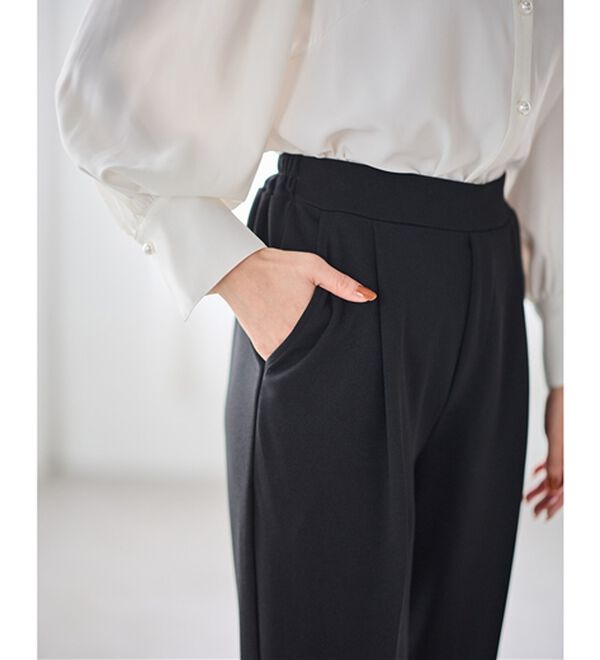 GeeRA（ジーラ）の「【２点セット】ニットツイードジレベストセットアップスーツ（パンツスーツ）」｜詳細画像