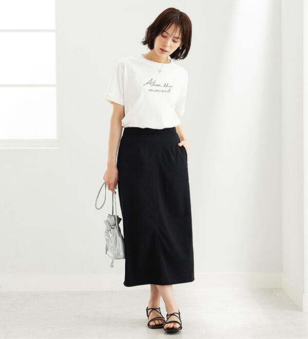 BELLUNA（ベルーナ）の「機能付ジョーゼット素材ベストセットアップ（セットアップ）」｜詳細画像