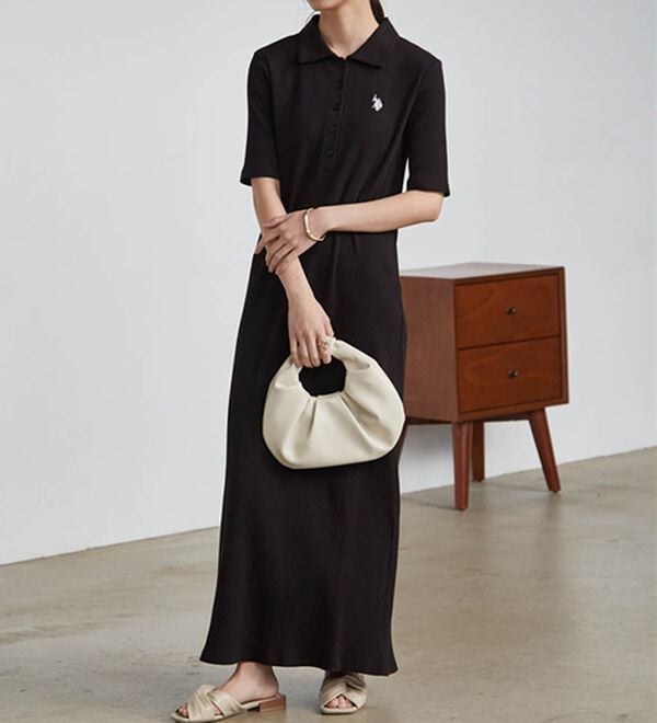 RANAN（ラナン）の「＜U.S.POLO ASSN.＞ ポロ衿リブワンピース（その他ワンピース）」｜詳細画像