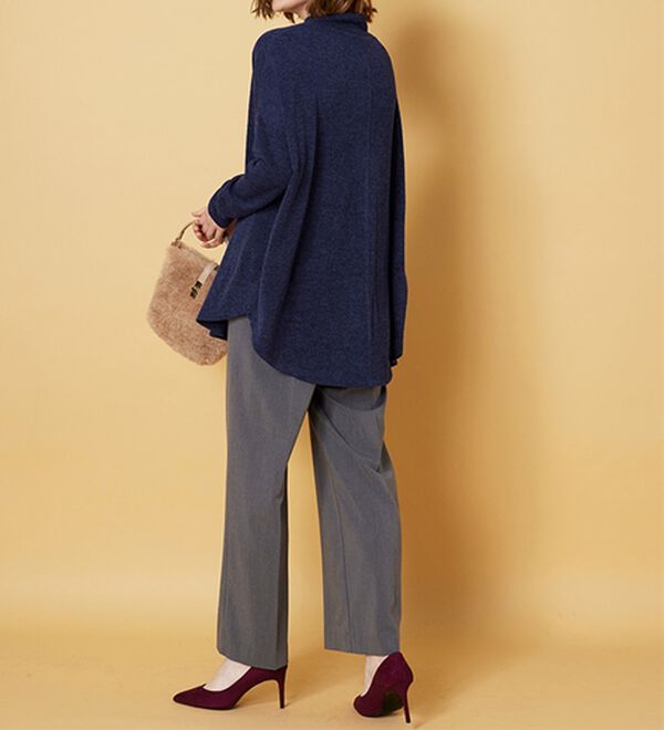 BELLUNA（ベルーナ）の「杢調素材ドルマンデザインチュニック（チュニック）」｜詳細画像