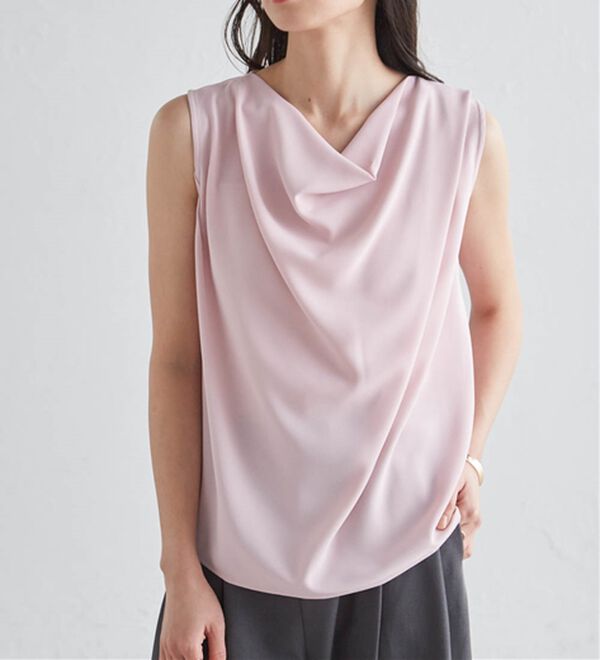 RANAN（ラナン）の「ノースリドレープブラウス（ブラウス）」｜詳細画像