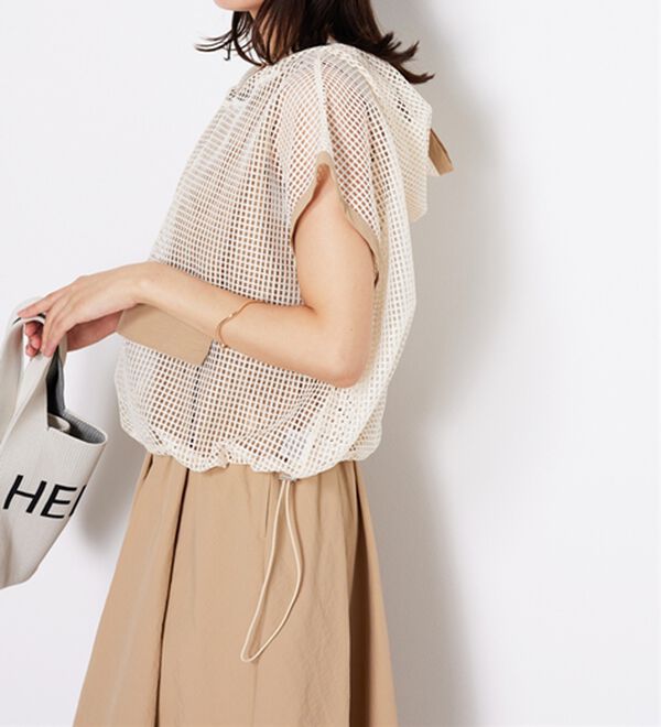 BELLUNA（ベルーナ）の「2点セット【Ｌａｇｒｉｌｕａ】メッシュ使いワンピースアンサンブル（その他ワンピース）」｜詳細画像