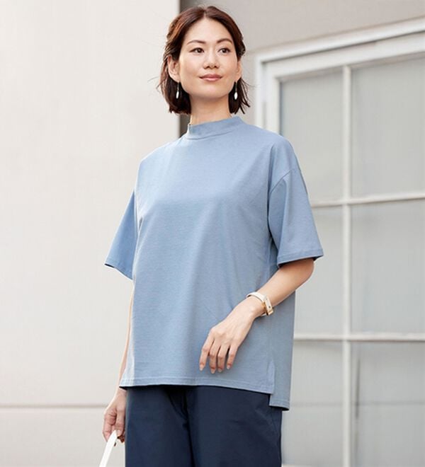 「汗じみ対策５分袖Ｔシャツ（Tシャツ）」｜詳細画像