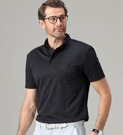 「＜コムルヴァン・オム＞大人のすっきり冷感ポロシャツ（メンズポロシャツ）」