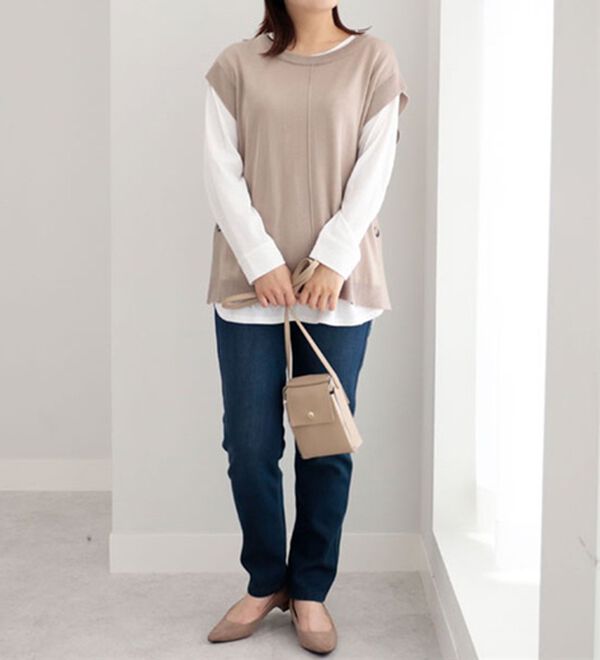 BELLUNA（ベルーナ）の「あったか！裏フリースストレッチパンツ（フルレングスパンツ）」｜詳細画像