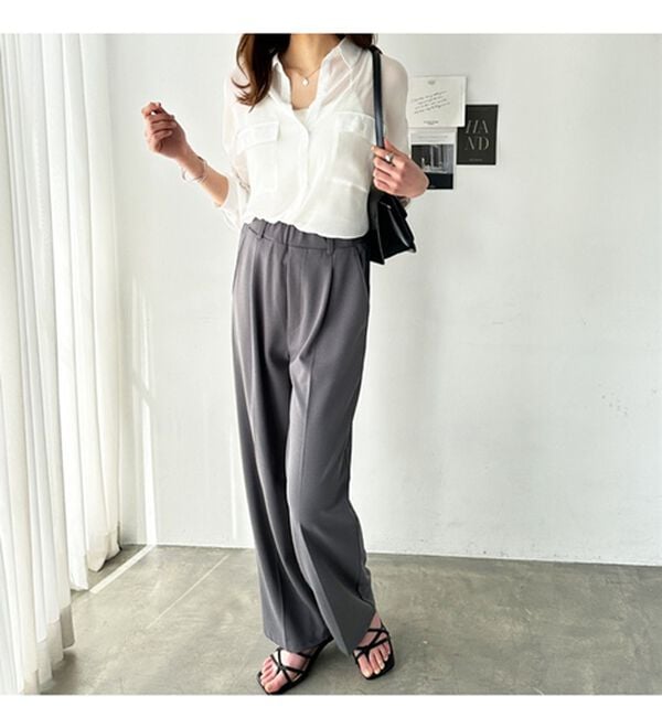 GeeRA（ジーラ）の「オーバーサイズシアー楊柳シャツ（シャツ）」｜詳細画像