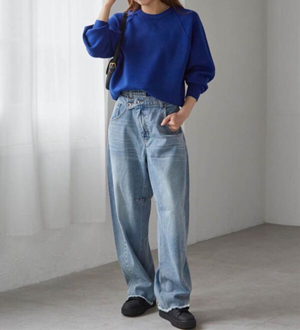 RANAN（ラナン）の「パチパチしにくい！大人のきれいめトレーナーニット（ニット・セーター）」｜詳細画像