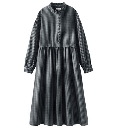 BELLUNA（ベルーナ）の「＜＆ｃｏｃｏｃｈｉ＞ふんわり柔らか綿１００％チェック柄ワンピース（シャツワンピース）」