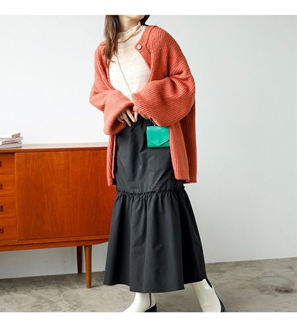 GeeRA（ジーラ）の「ギャザーティアードスカート（ロングスカート）」｜詳細画像