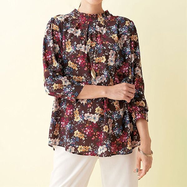 BELLUNA（ベルーナ）の「＜トランスファーテックス＞フラワープリントブラウス（ブラウス）」｜詳細画像