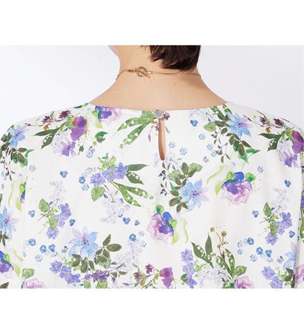 BELLUNA（ベルーナ）の「〈日比谷花壇〉袖フリルデザインブラウス（ブラウス）」｜詳細画像