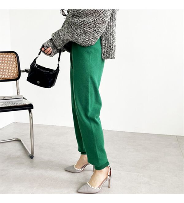 GeeRA（ジーラ）の「ニットジョガーパンツ（フルレングスパンツ）」｜詳細画像