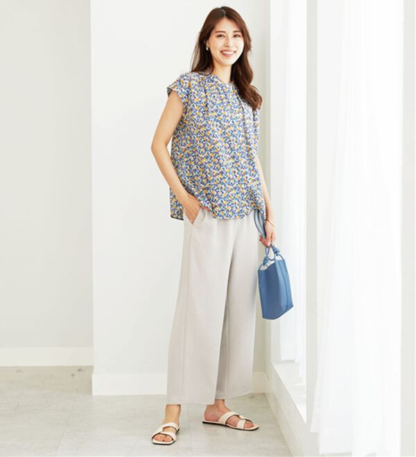 BELLUNA（ベルーナ）の「綿100％フルーツミックス柄ブラウス（ブラウス）」｜詳細画像