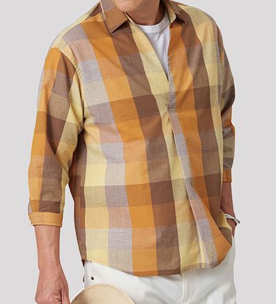 「＜コムルヴァン・オム＞リラックスリゾートシャツ（メンズシャツ）」