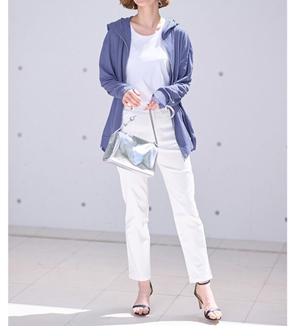 BELLUNA（ベルーナ）の「絶対に焼けたくない！後プリーツＵＶパーカー（パーカー）」｜詳細画像