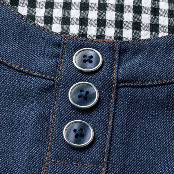 ルフラン（ルフラン）の「【２色組】デニム調エプロンチュニック（エプロン）」｜詳細画像