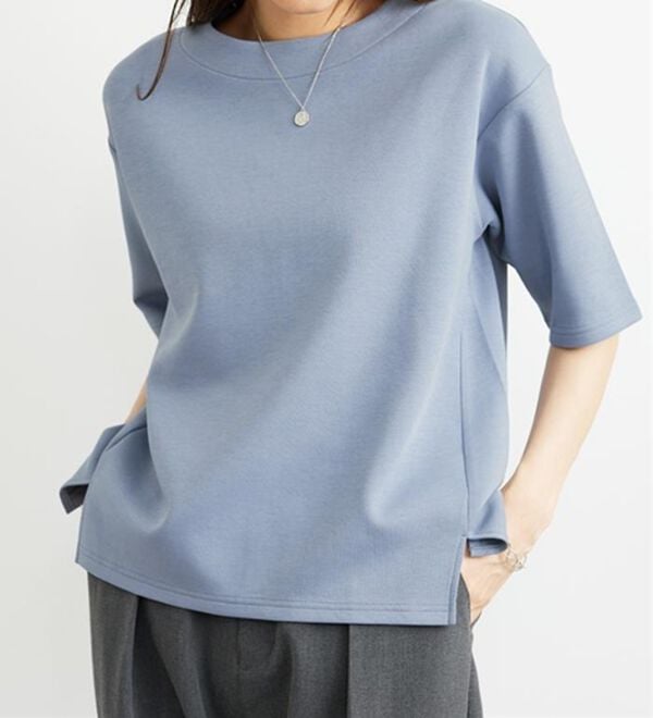 BELLUNA（ベルーナ）の「とろりん触感！ゆったりプルオーバー（カットソー）」｜ライラック