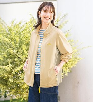 ルフラン（ルフラン）の「＜チョコザップ＞ちょこっとアクティブ　風通るブルゾン（ブルゾン）」｜オフベージュ