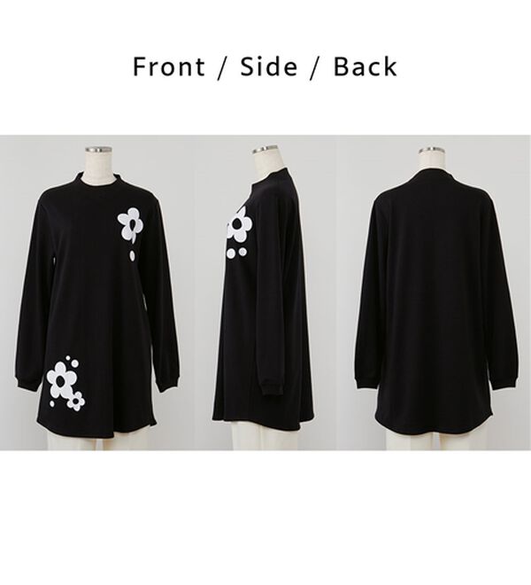 BELLUNA（ベルーナ）の「【メルティポンチ】プリントチュニック（チュニック）」｜詳細画像