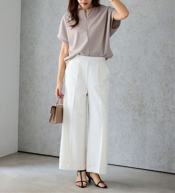 alotta（アロッタ）の「ジップ使いドルマンブラウス（ブラウス）」｜詳細画像