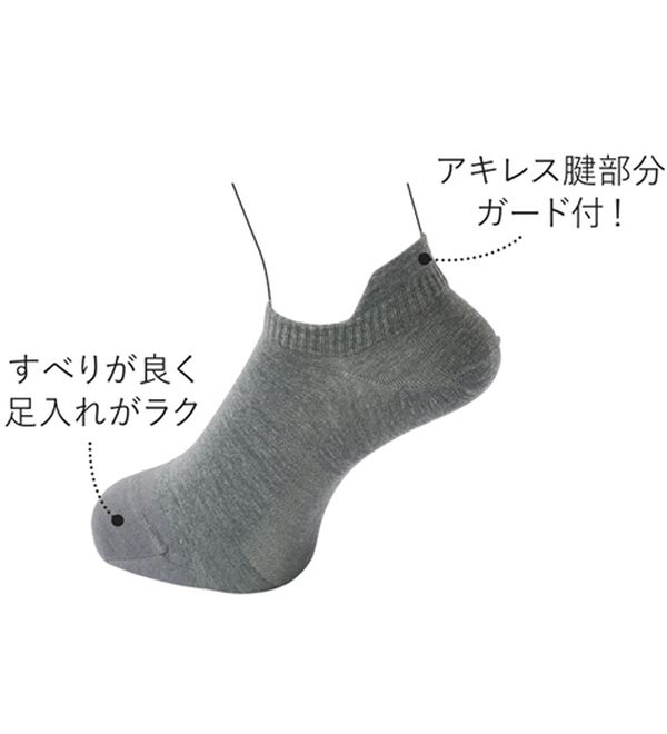 「【３足組】＜グンゼ＞スパッとシューズ対応ソックス（靴下・ストッキング）」｜詳細画像