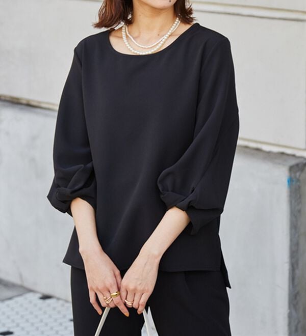 RANAN（ラナン）の「楽ちんキレイ！美人セットアップ（ブラウススーツ）」｜詳細画像