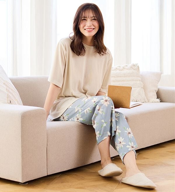 LAVIENNE（ラヴィエンヌ）の「【寝苦しさにさよなら】風がス～っと肌さら！涼しいメッシュ使いパジャマ（パジャマ・ルームウェア）」｜詳細画像