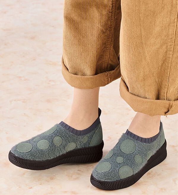 ルフラン（ルフラン）の「＜ゴムゴム＞厚底軽量ニットスニーカー（スニーカー）」｜詳細画像