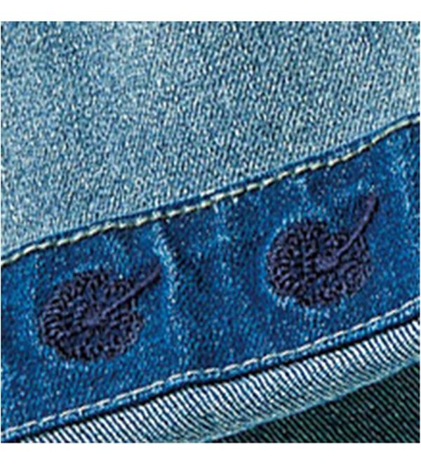 ルフラン（ルフラン）の「花刺しゅうゆるデニム＜ブルーナ＞（その他パンツ）」｜詳細画像