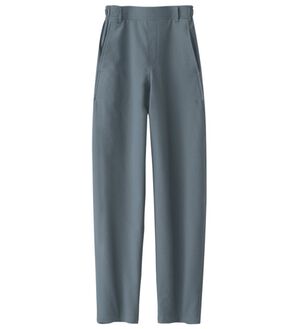 BELLUNA（ベルーナ）の「風通る！サッカー素材バレルパンツ（フルレングスパンツ）」｜グレー