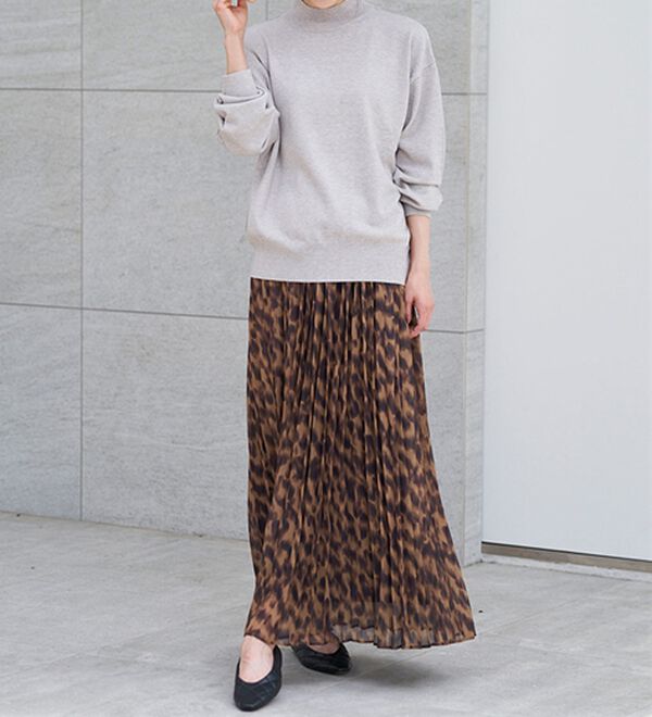 RANAN（ラナン）の「もちもちベーシックニット（Vネック・ハイネック）（ニット・セーター）」｜詳細画像