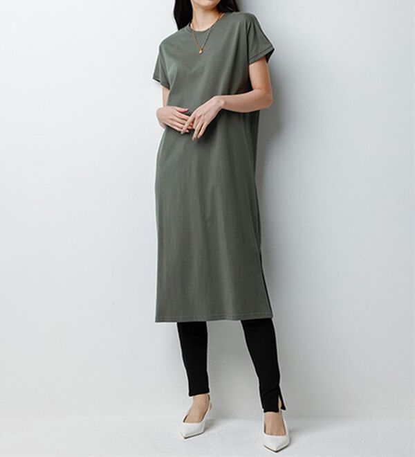 RANAN（ラナン）の「【レギンス付】＜ＢＣ＞綿１００％ひんやりワンピース（その他ワンピース）」｜詳細画像