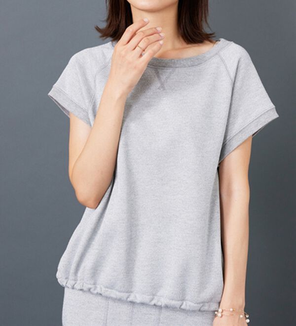 BELLUNA（ベルーナ）の「ラメ入り裏毛素材プルオーバー（カットソー）」｜詳細画像