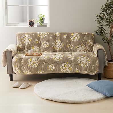 iellio（イエリオ）の「北欧調ボリュームフランネルソファカバー＜抗菌防臭・吸湿発熱・蓄熱・北欧柄・ソファーカバー・センターカバー＞（ソファーカバー）」