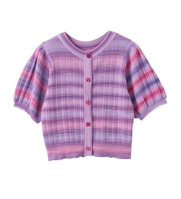 GeeRA（ジーラ）の「前後２ＷＡＹグラデーションニットカーデ（ニットカーディガン）」｜詳細画像