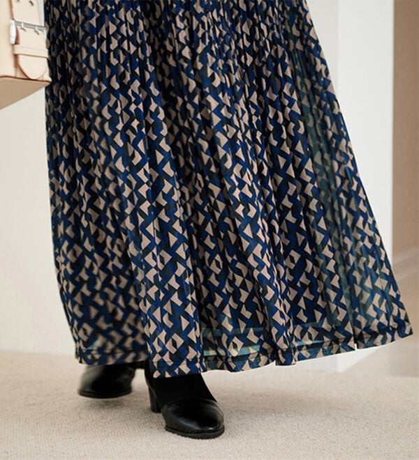 RANAN（ラナン）の「シフォンプリーツマキシスカート（ロングスカート）」｜詳細画像