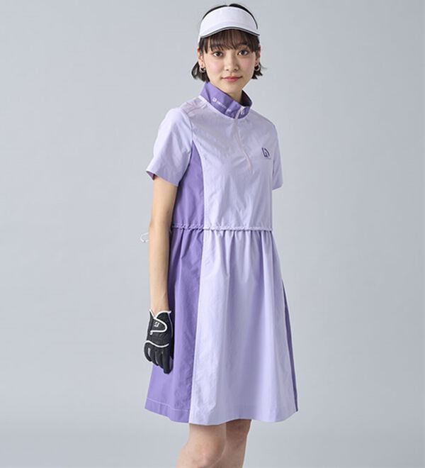 BELLUNA（ベルーナ）の「はっ水！配色ギャザーワンピース【UNDOVE】（その他ワンピース）」｜詳細画像