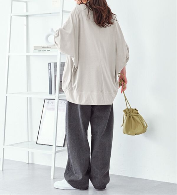 Viola e Viola（ヴィオラ エ ヴィオラ）の「【５つの機能付】ＵＶ対策に！ひんやり　ゆるドルマンカーディガン（ニットカーディガン）」｜詳細画像