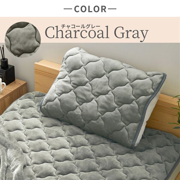 iellio（イエリオ）の「フランネルボリューム敷パッド・枕パッド＜吸湿発熱・抗菌防臭・あったか・敷きパッド＞（敷パッド）」｜詳細画像