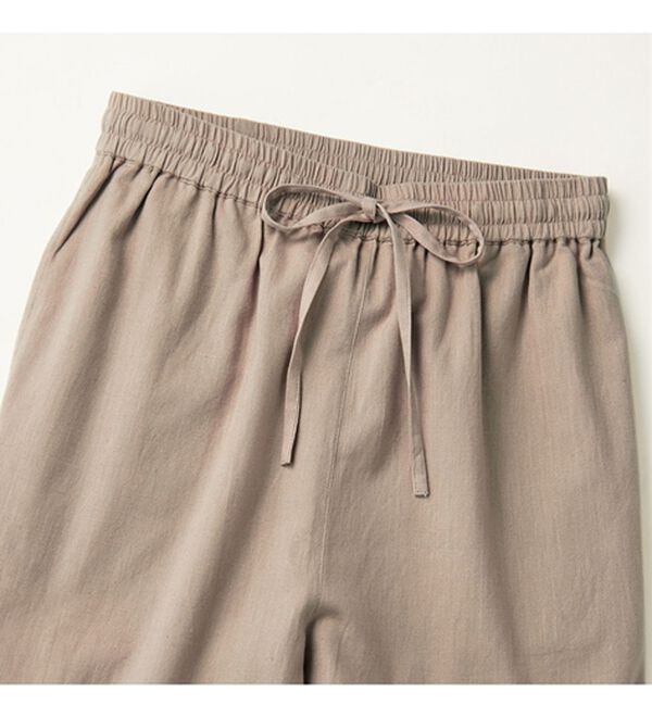 GeeRA（ジーラ）の「麻入りリラックスワイドパンツ（ワイドパンツ・ガウチョ）」｜詳細画像
